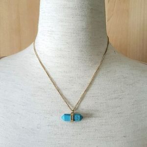 Marlyn Schiff Turquoise Pendant Necklace
